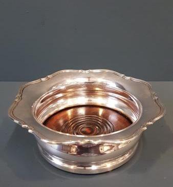 George V Silver Bottle Coaster