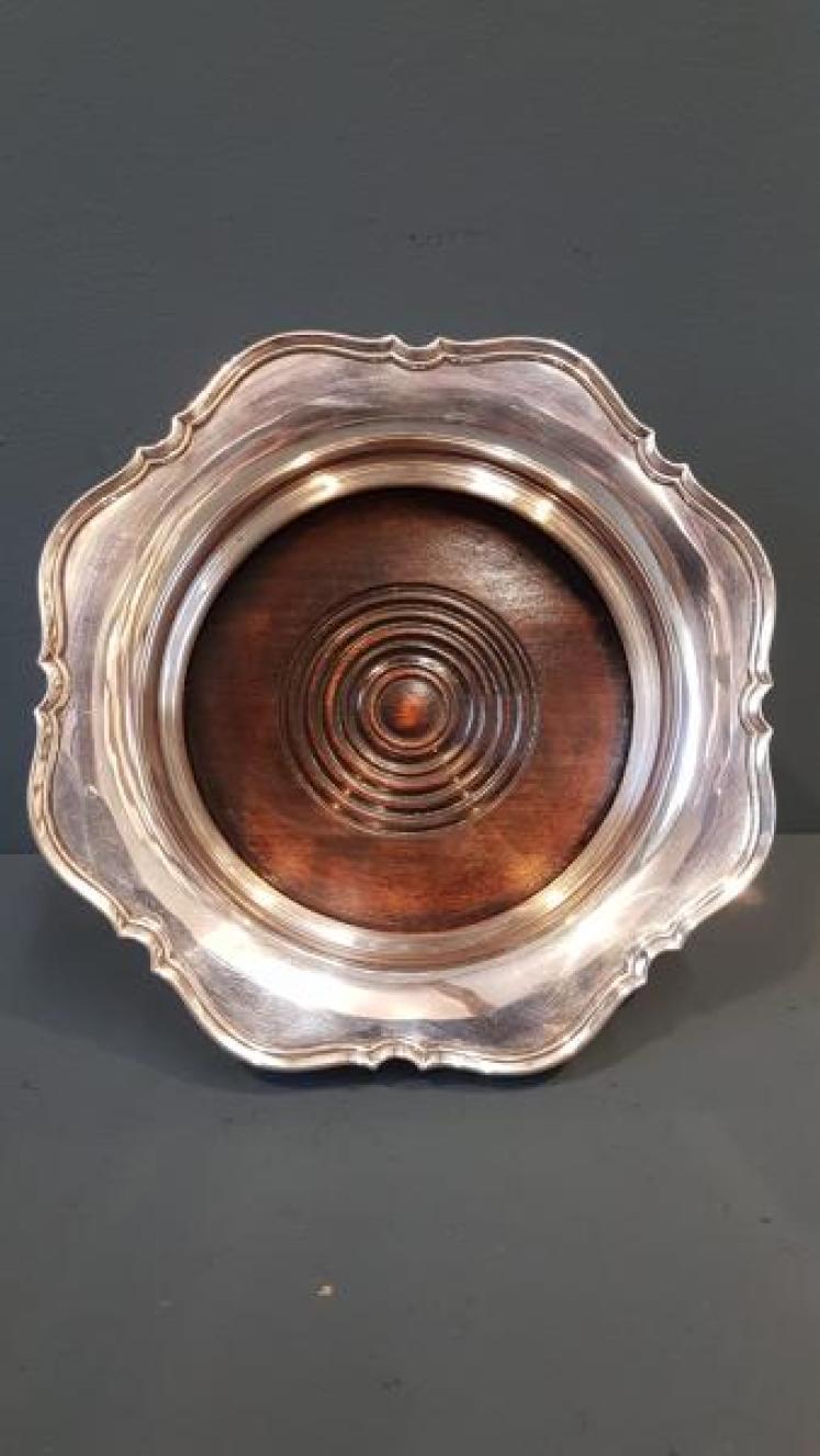 George V Silver Bottle Coaster - Image 3