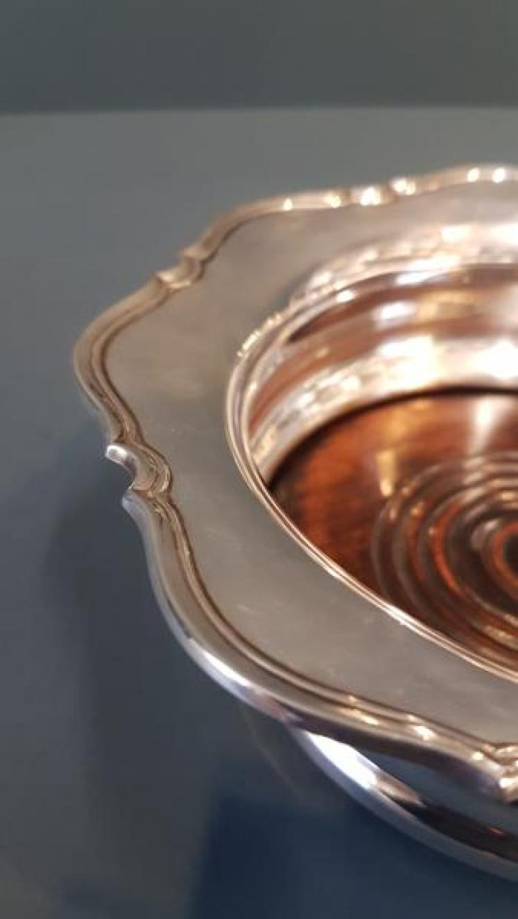 George V Silver Bottle Coaster - Image 4
