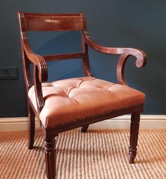 Regency Mahogany Desk Chair