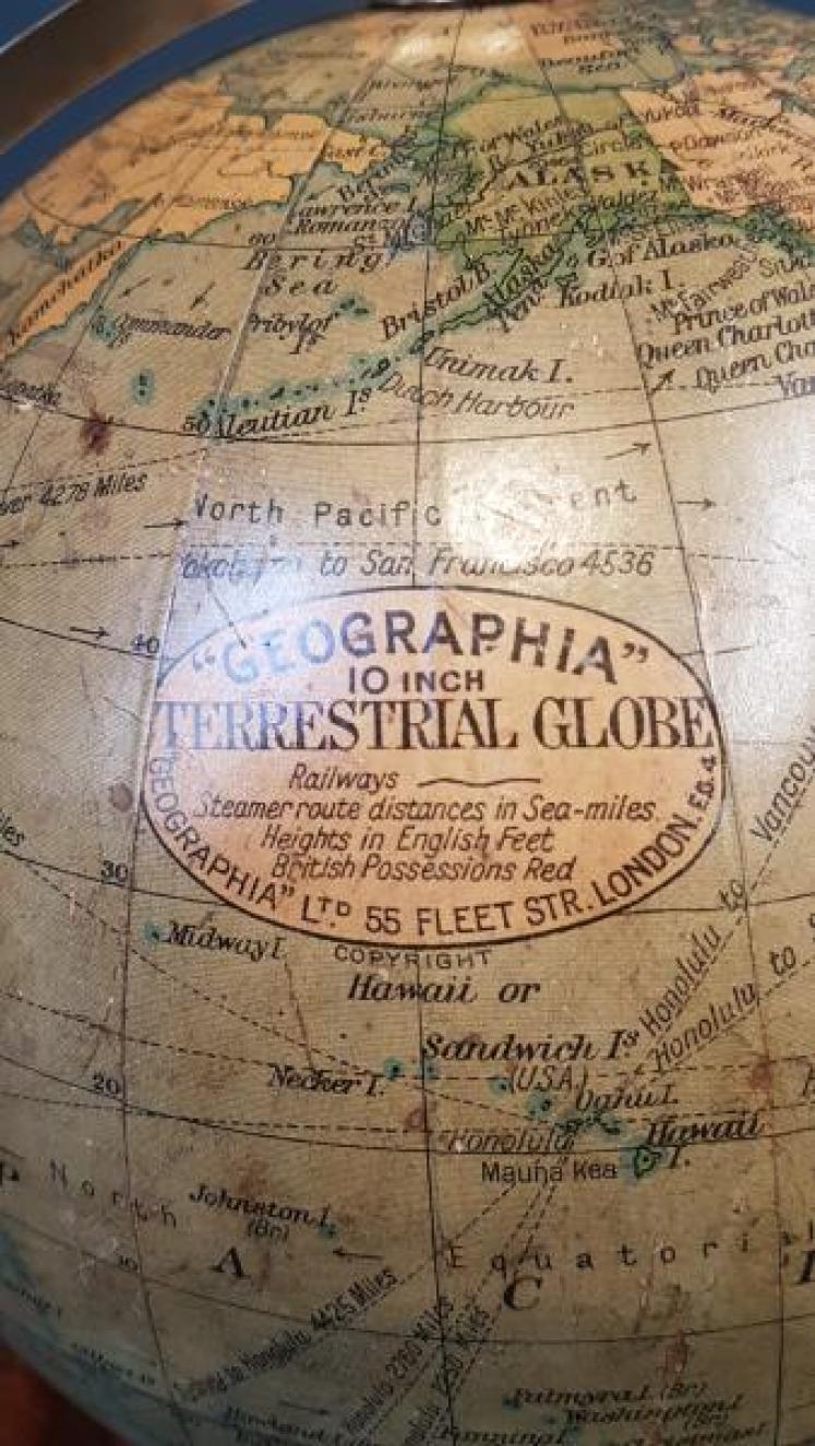 Immaculate 1930's Geographia 10" Globe - Image 5