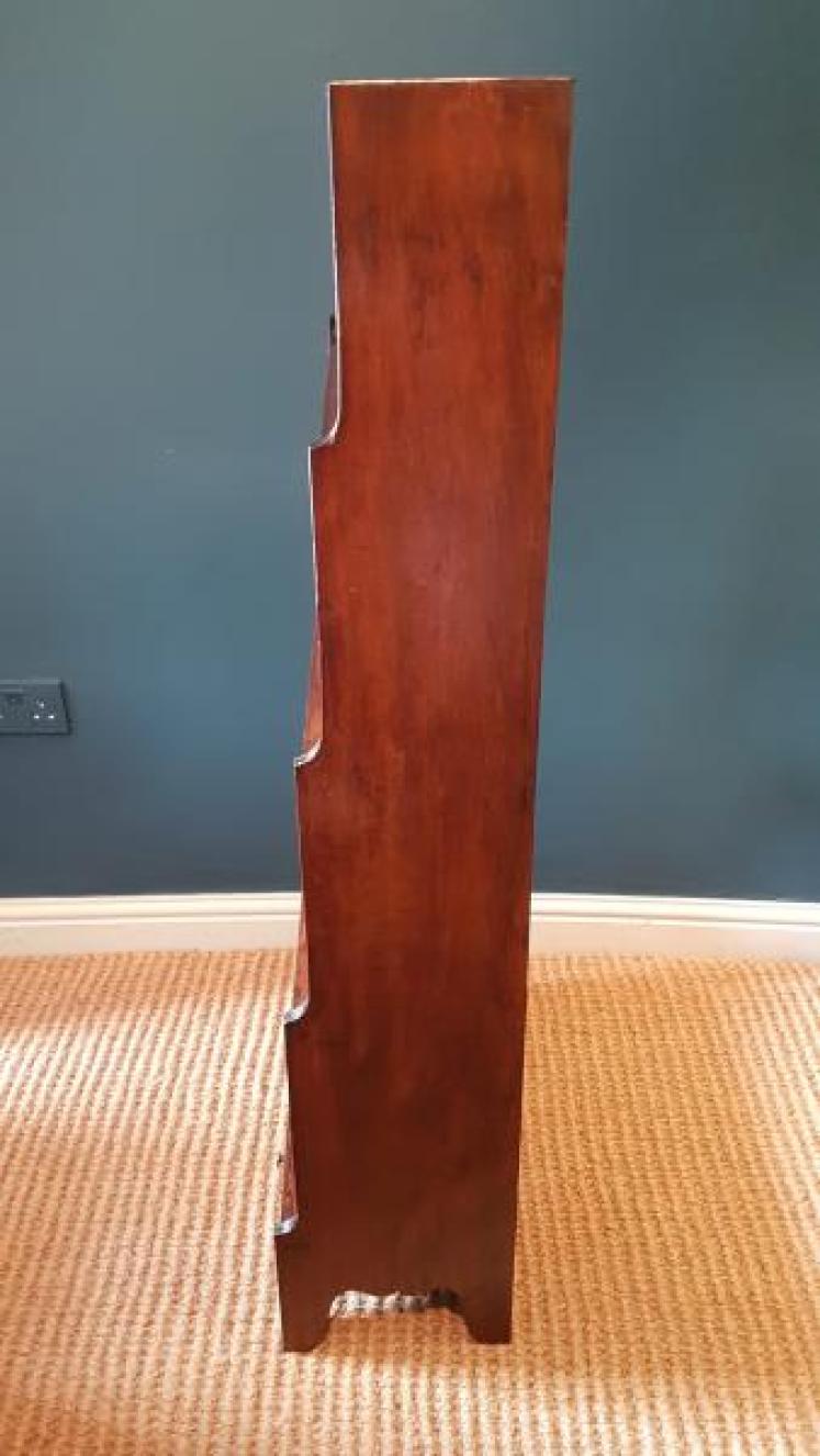 Regency Mahogany Waterfall Bookcase - Image 5