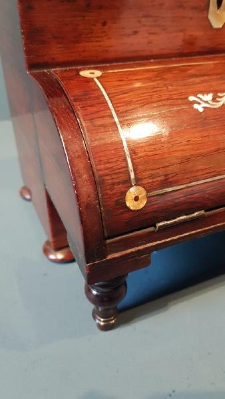 Victorian Rosewood Letter and Stationary Box - Image 2