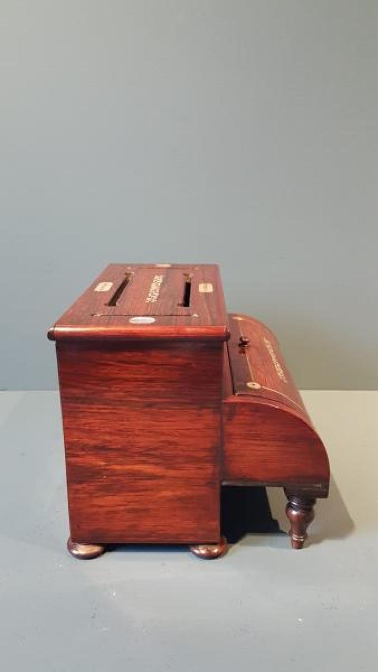 Victorian Rosewood Letter and Stationary Box - Image 5