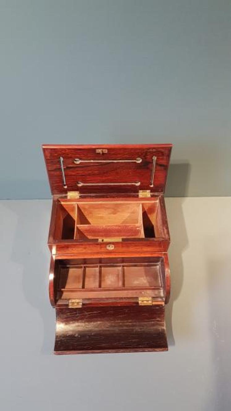 Victorian Rosewood Letter and Stationary Box - Image 7
