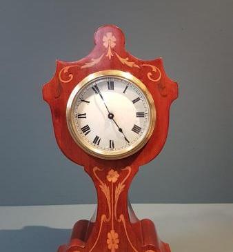 Edwardian Inlaid Mantel Clock