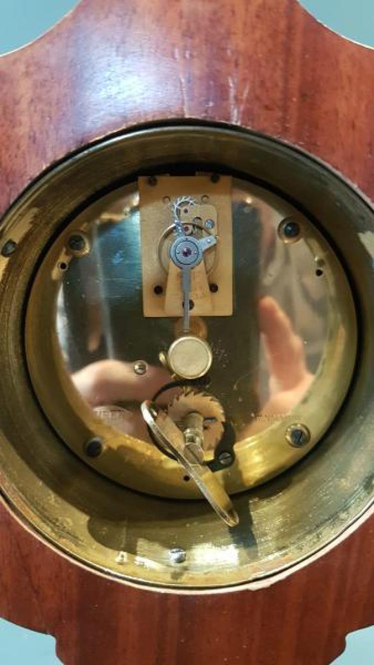 Edwardian Inlaid Mantel Clock - Image 4