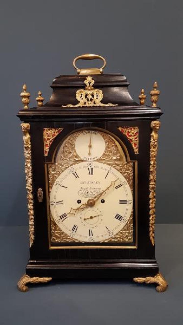 George III Double Fusee Bracket Clock - Image 1