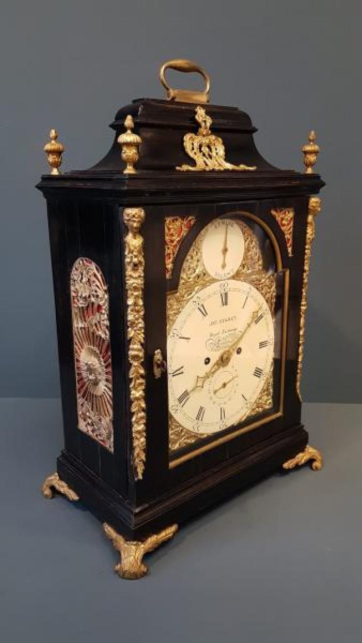 George III Double Fusee Bracket Clock - Image 2