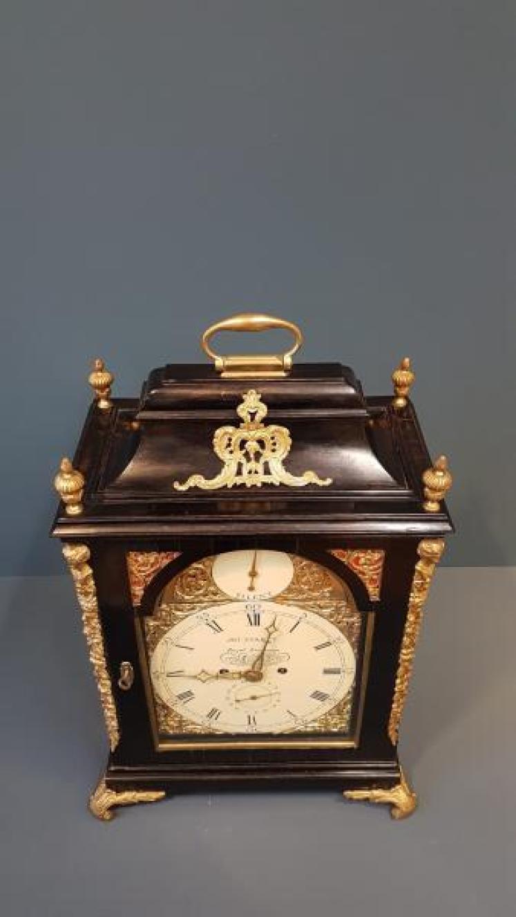 George III Double Fusee Bracket Clock - Image 5