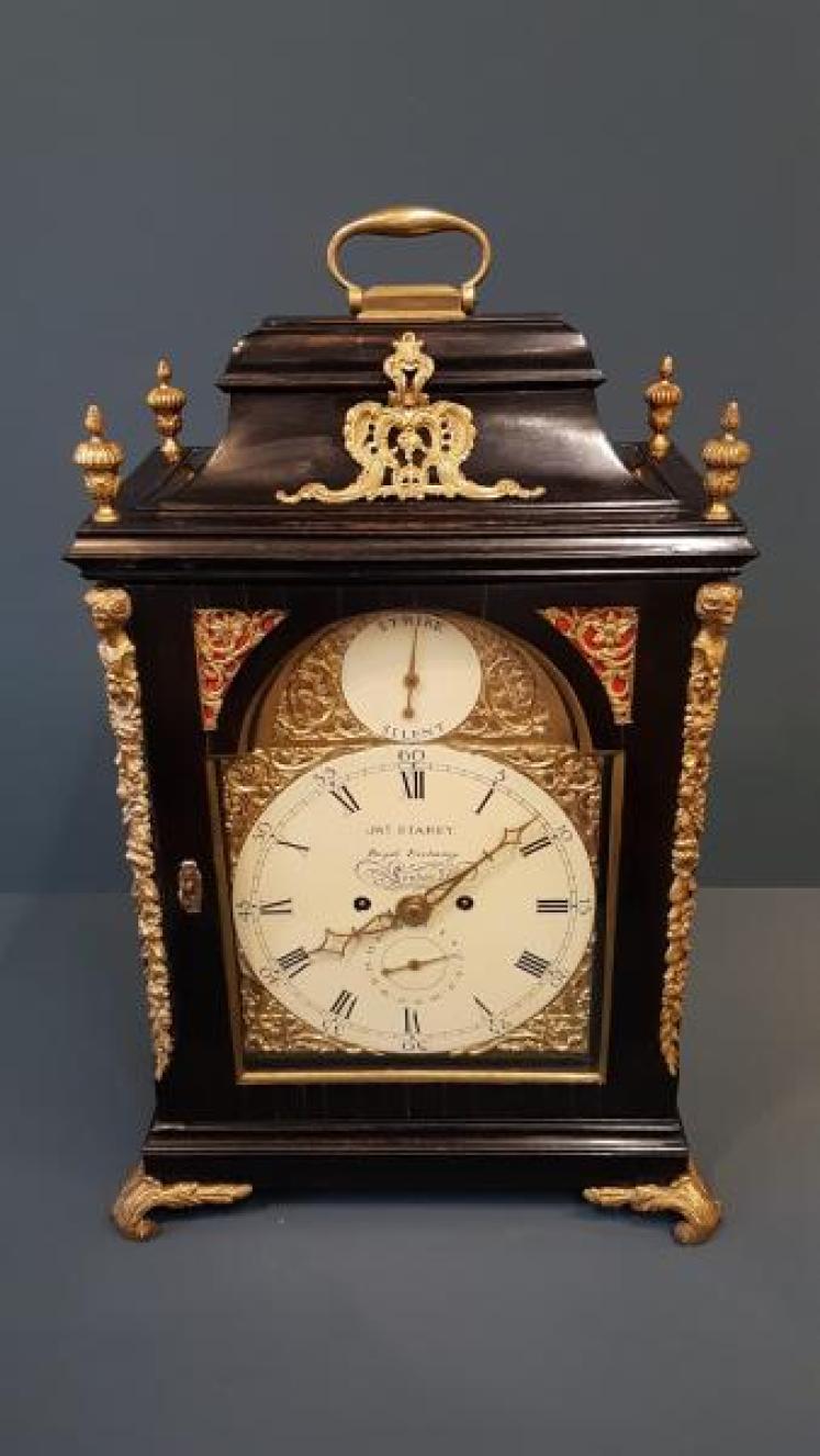 George III Double Fusee Bracket Clock - Image 6