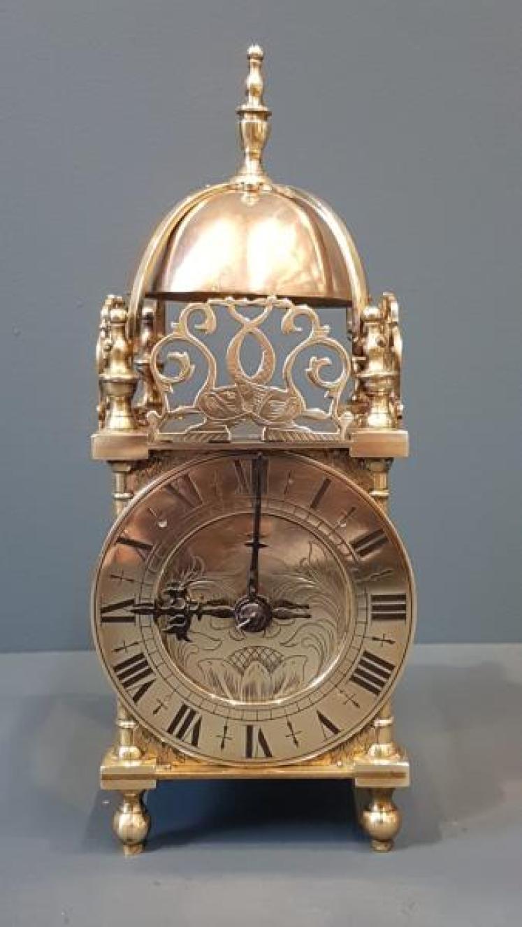 Late Victorian Table Top Lantern Clock  - Image 1