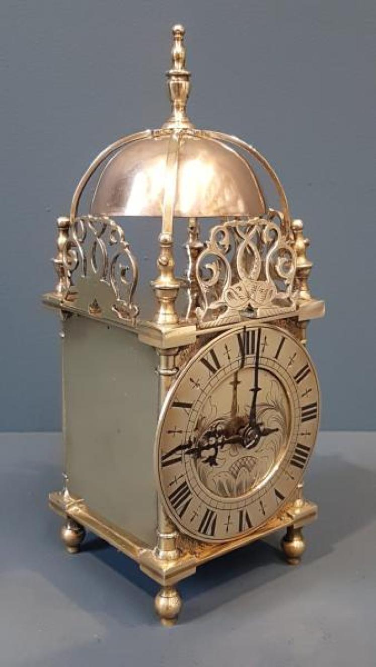 Late Victorian Table Top Lantern Clock  - Image 3