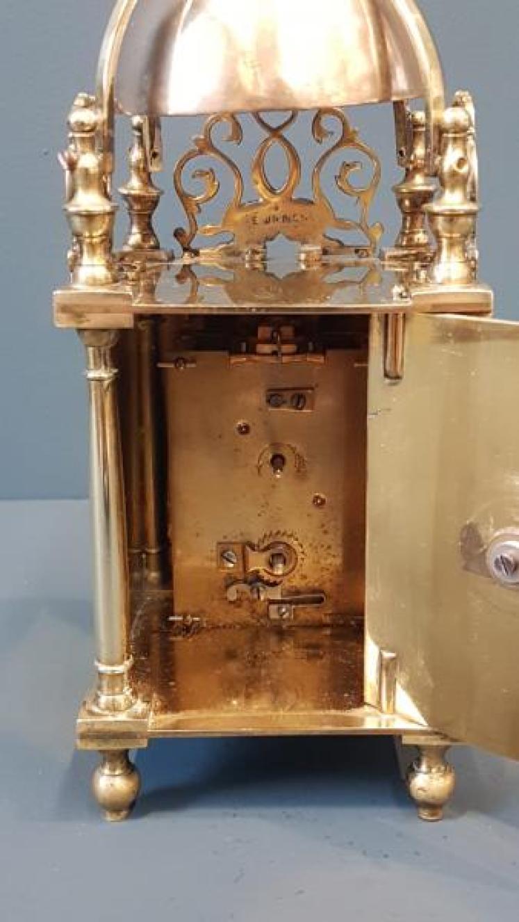 Late Victorian Table Top Lantern Clock  - Image 6