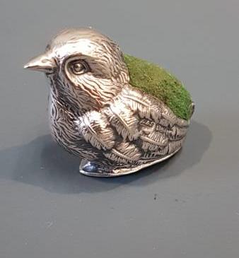 Silver Chick Pin Cushion