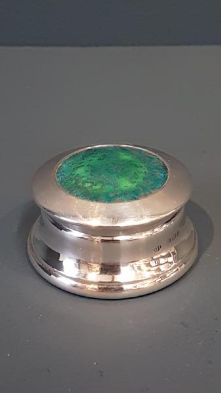Silver Table Jar with Ruskin Panel  - Image 1