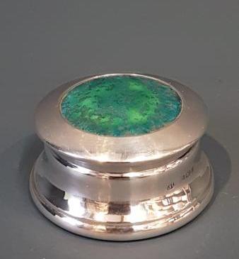 Silver Table Jar with Ruskin Panel 
