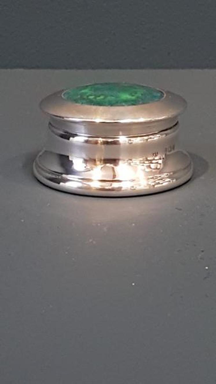 Silver Table Jar with Ruskin Panel  - Image 5