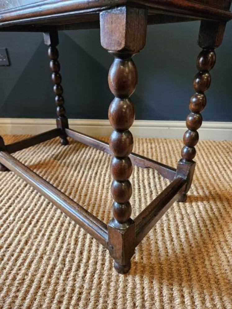 Early Walnut Single Drawer Side Table  - Image 5