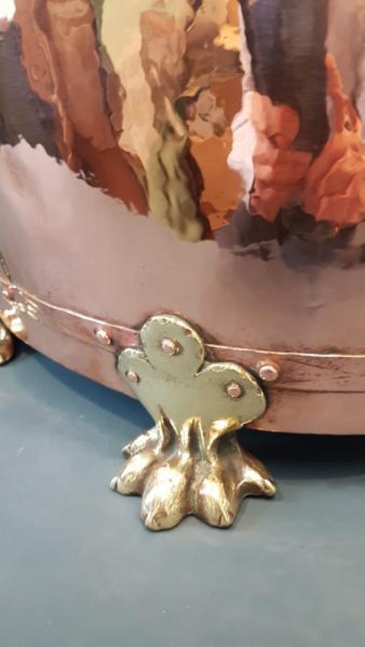 Large Victorian Copper Log Bin - Image 5