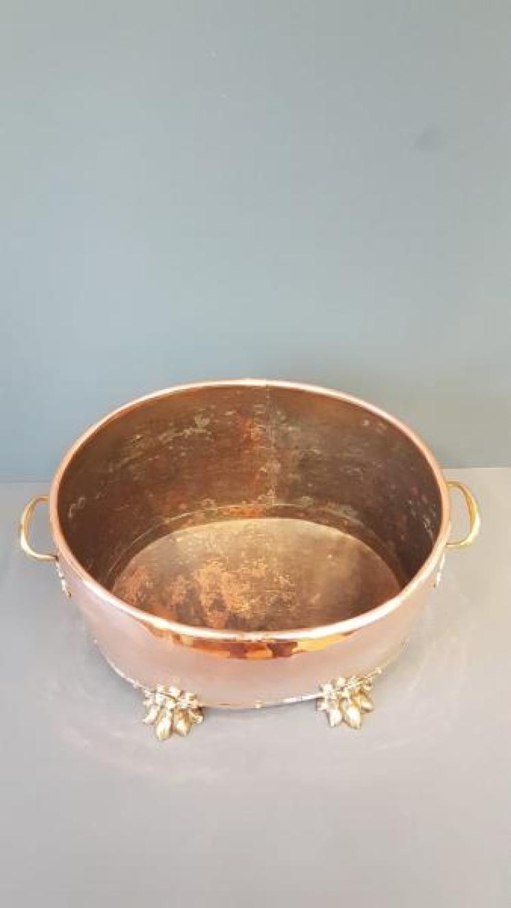 Large Victorian Copper Log Bin - Image 6
