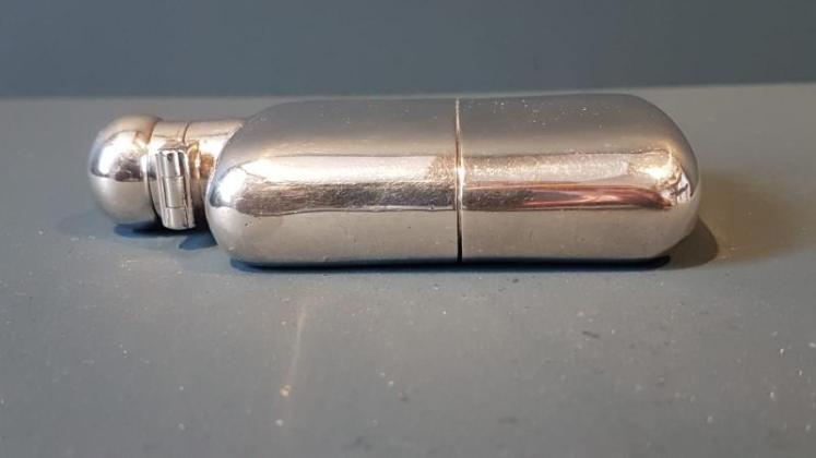 George V Silver Hip Flask - Image 6