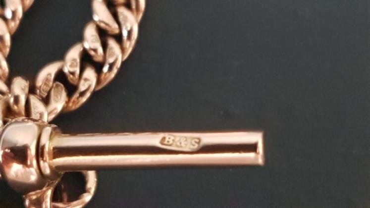 Immaculate 9ct Gold 25g Watch Chain - Image 4