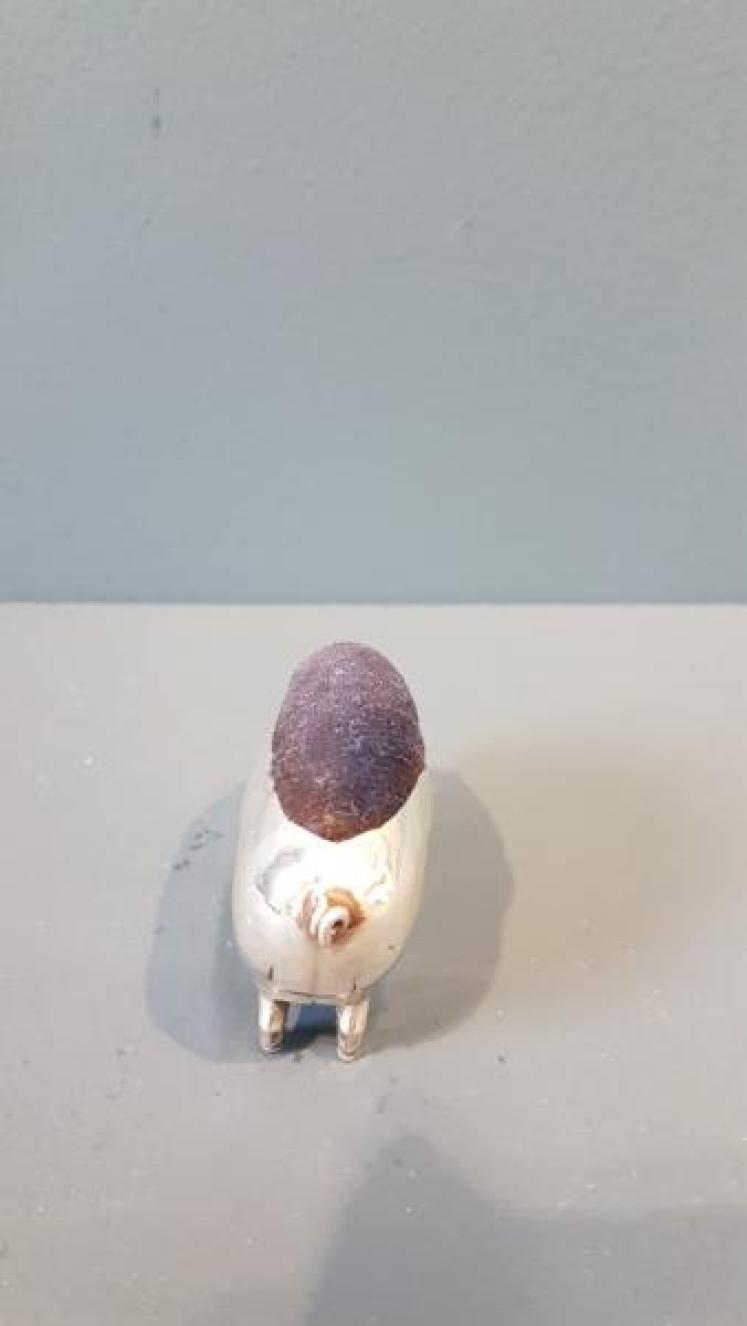 Edwardian Adie & Lovekin Silver Pig Pin Cushion - Image 4