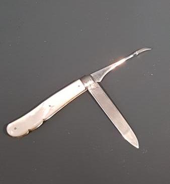 Victorian Silver Fruit Knife With Pip Remover