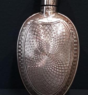 George V Engine Turned Silver Scent Bottle