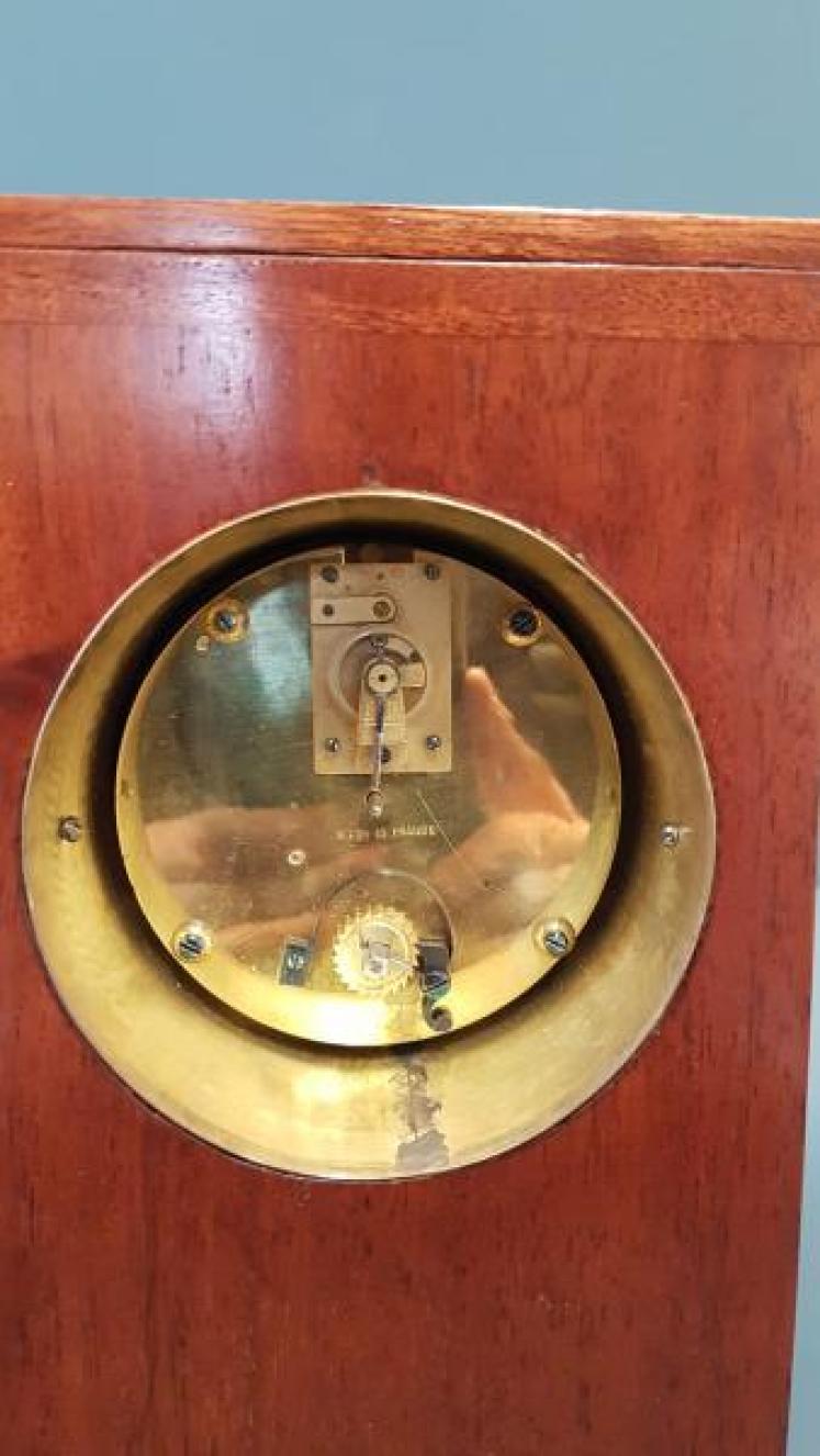 Edwardian Mantel Clock with Egg and Dart Cornice - Image 2