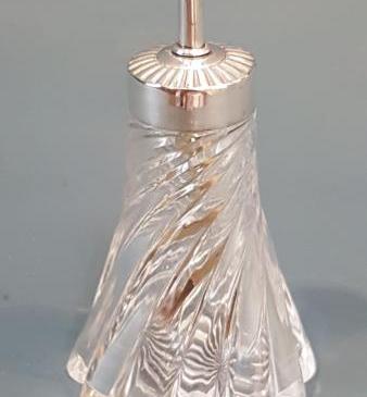 Victorian Silver and Crystal Glue Pot