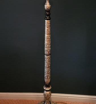 Superb Hand Painted Kashmiri Lamp Standard