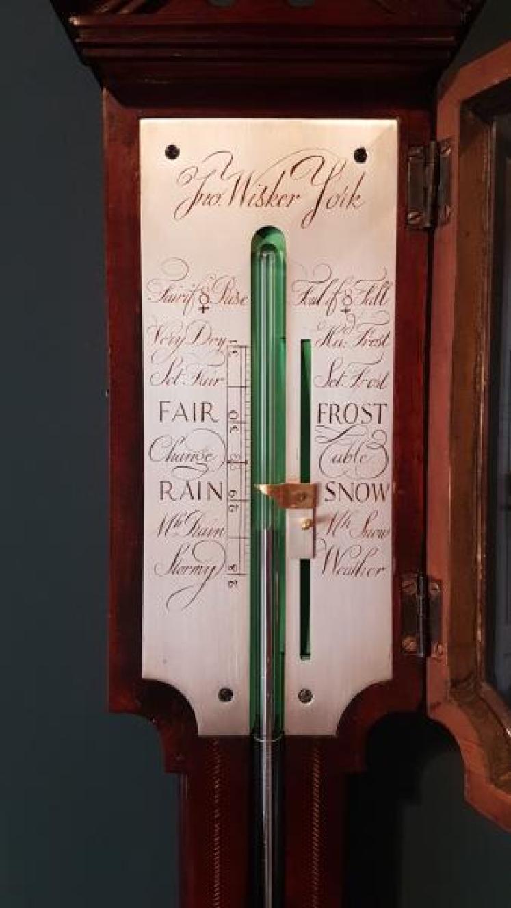 Fine Quality George III York Mahogany Stick Barometer - Image 3