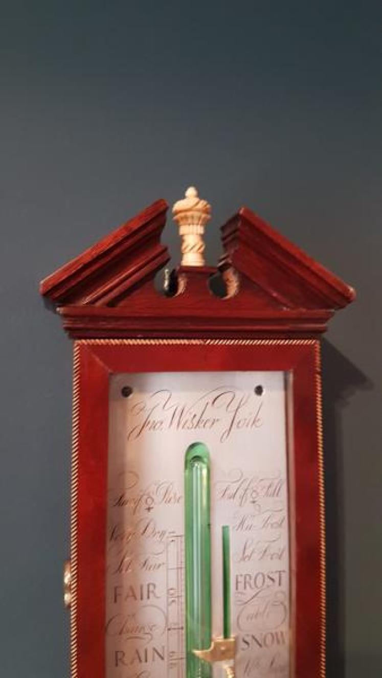 Fine Quality George III York Mahogany Stick Barometer - Image 6