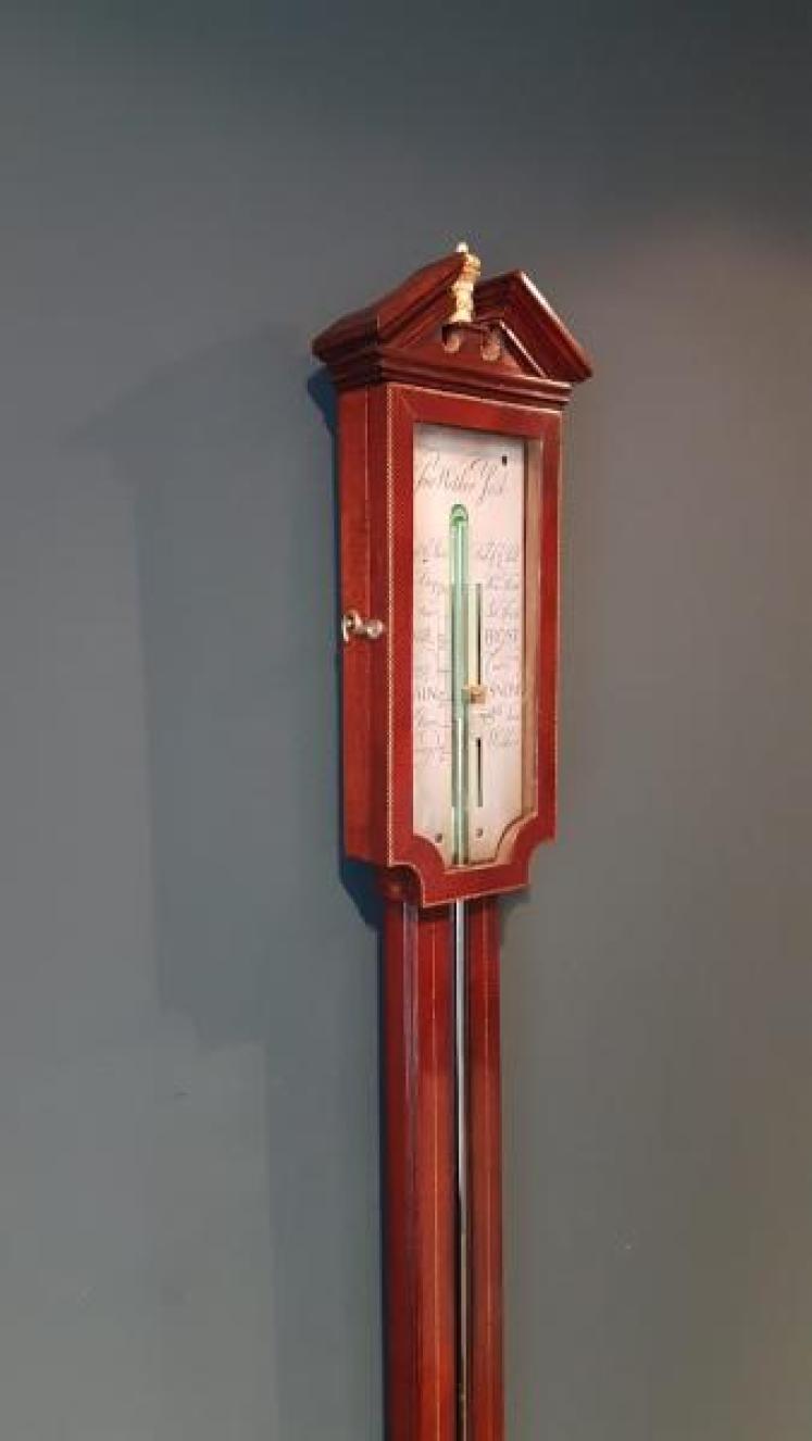 Fine Quality George III York Mahogany Stick Barometer - Image 7