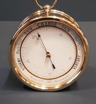 Victorian Desk Top Marine Barometer