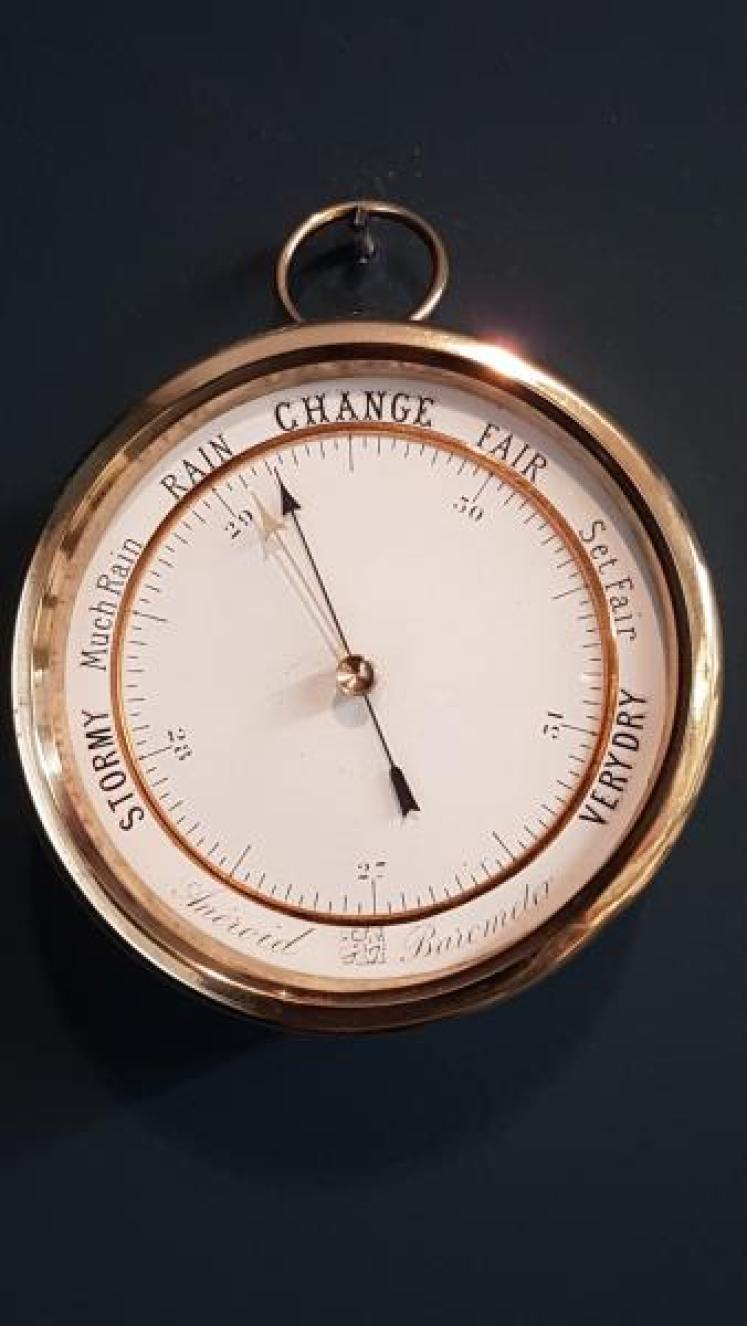 Victorian Desk Top Marine Barometer - Image 2