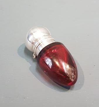 Victorian Silver Topped Pocket Scent Bottle