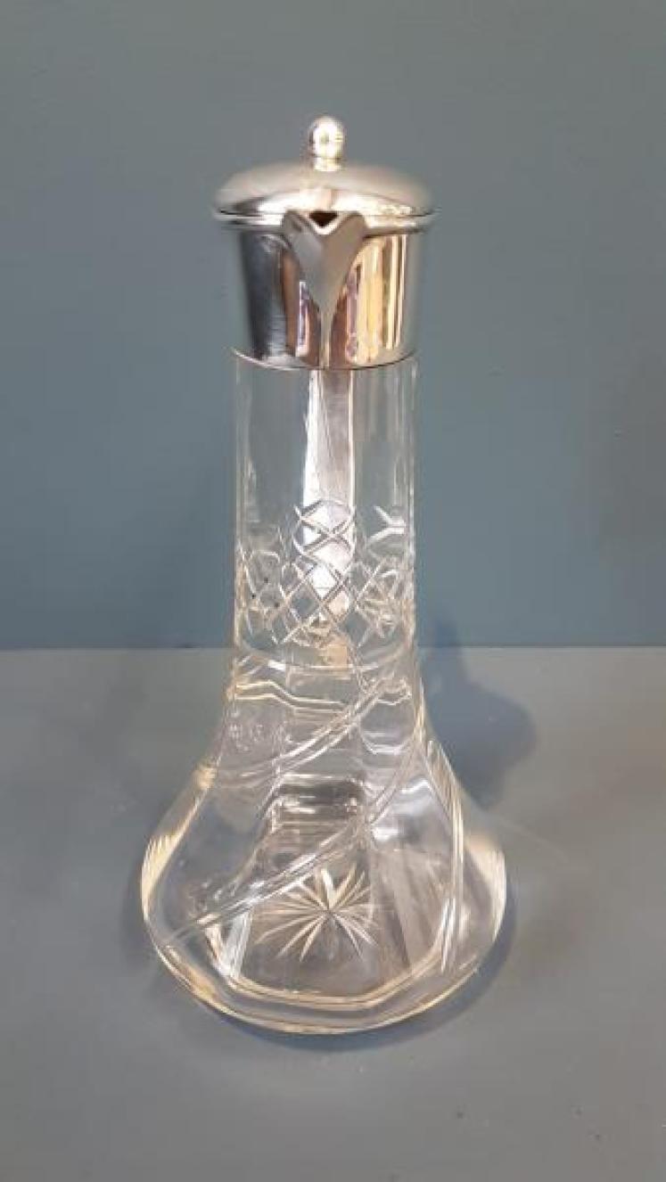 Edwardian Silver Claret Jug - Image 3
