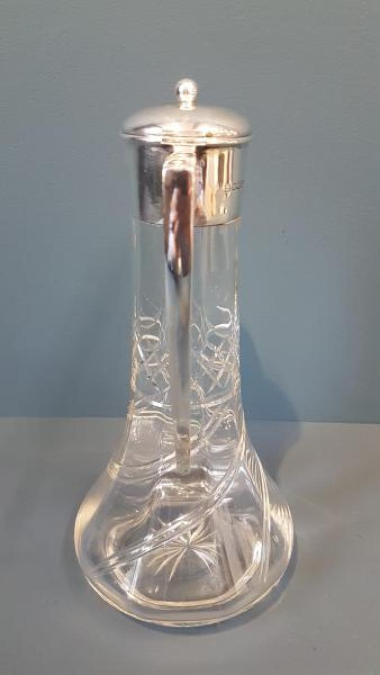 Edwardian Silver Claret Jug - Image 5