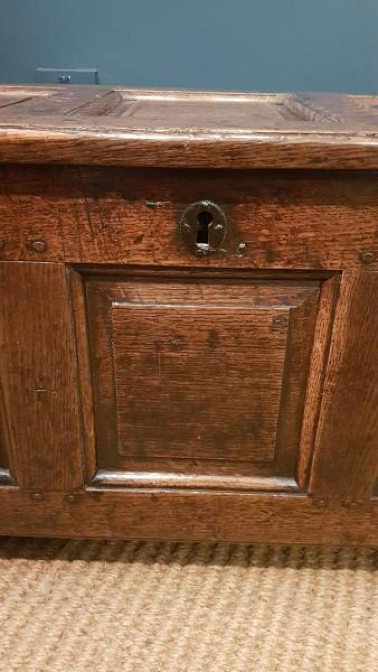George I Oak Coffer  - Image 3
