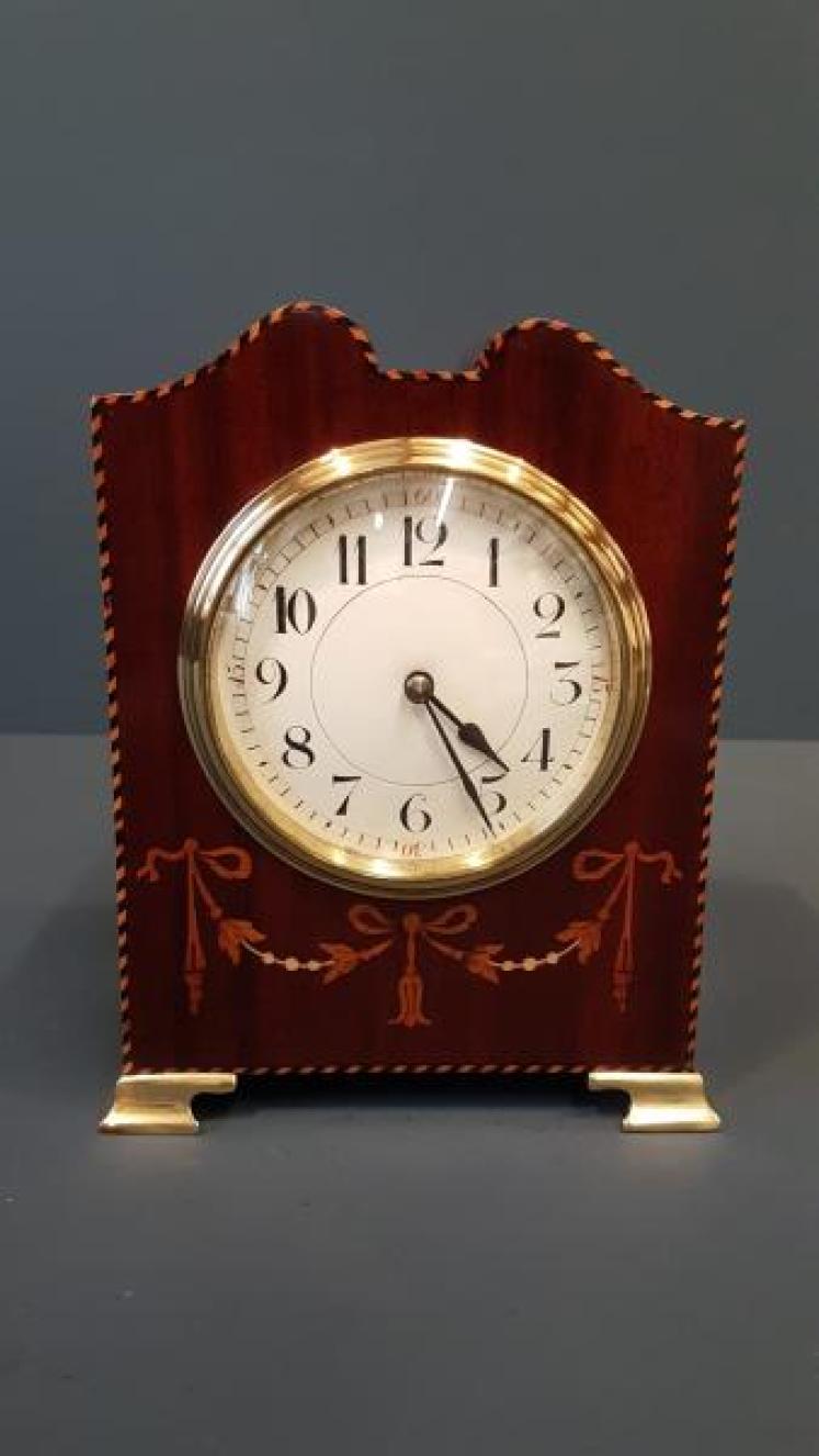 Edwardian Swept Top Mantel Clock - Image 1