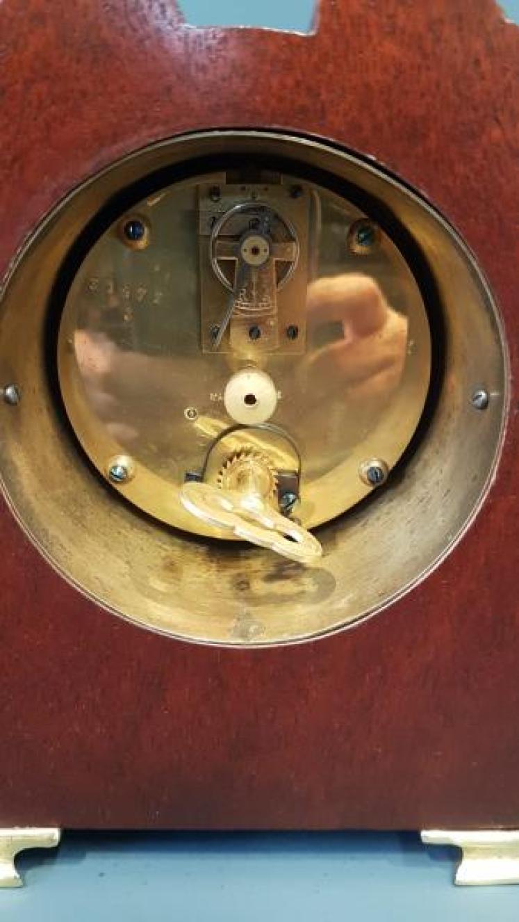 Edwardian Swept Top Mantel Clock - Image 4