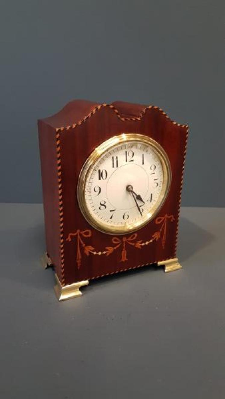 Edwardian Swept Top Mantel Clock - Image 5