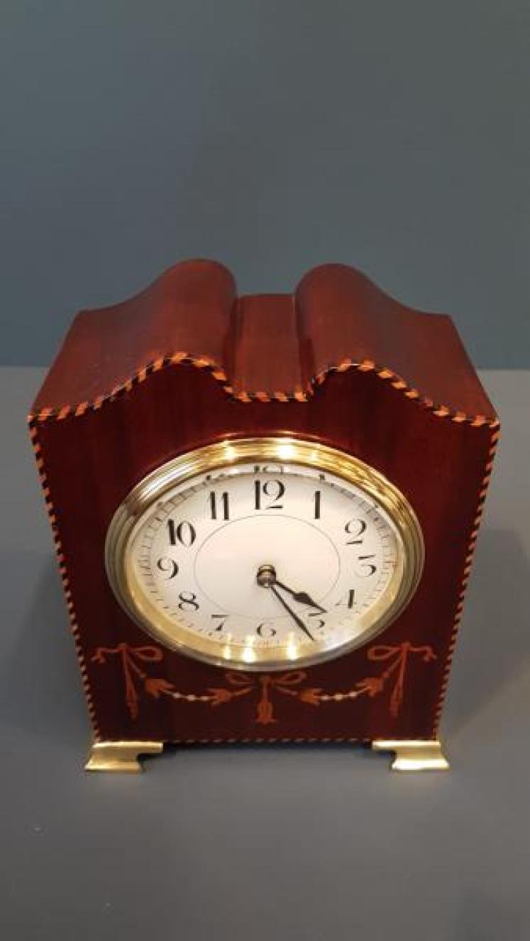 Edwardian Swept Top Mantel Clock - Image 6