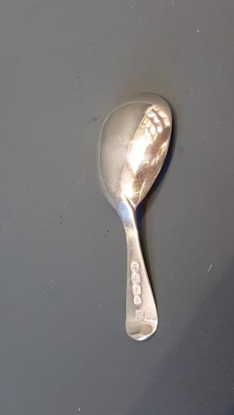 George IV Silver Caddy Spoon  - Image 6