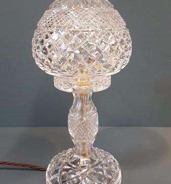 Superb Edwardian Cut Crystal Table Lamp 