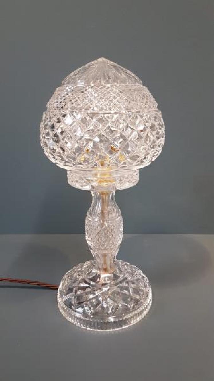 Superb Edwardian Cut Crystal Table Lamp  - Image 1