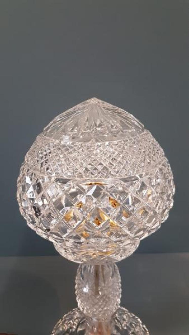 Superb Edwardian Cut Crystal Table Lamp  - Image 2